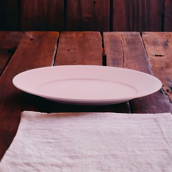 Набор тарелок обеденных SERVICE розовых 6шт 23.5см круглых