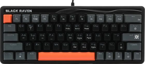 Клавиатура Defender Black Raven GK-417 проводная черный (45416)