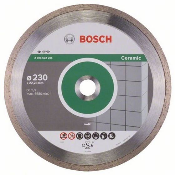 Диск отрезной по керам. Bosch Standard for Ceramic (2608602205) d=230мм d(посад.)=22.23мм (угловые шлифмашины)