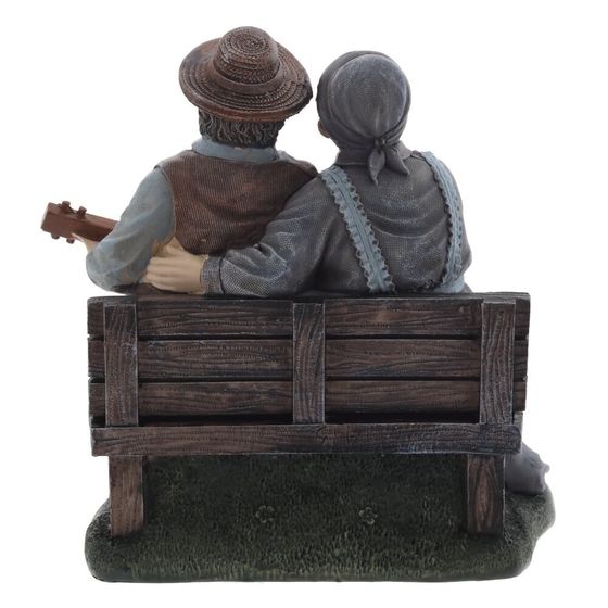 Фигурка декоративная "Бабушка с дедушкой", L17 W11 H17 см, 2в.