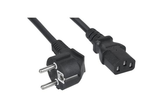Кабель питания Filum C13 - CEE 7/7 1,8м черный (FL-PC-SH90/C13-C-1.8-BK)