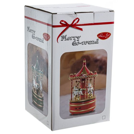 Фигурка декоративная музыкальная &quot;Карусель&quot;, L13 W13 H23 см