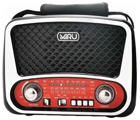 Радиоприемник Miru SR-1019 красный/серый/черный