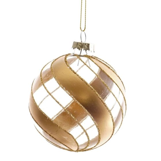 Украшение новогоднее "Шар/Шар волна/Капля", L8 W8 H10 см, 3в.