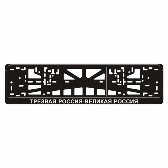 Рамка для автомобильного номера &quot;ТРЕЗВАЯ РОССИЯ-ВЕЛИКАЯ РОССИЯ&quot;