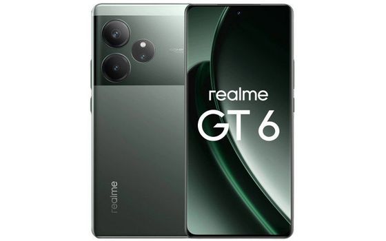 Смартфон Realme GT6 5G RMX3851 12/256Gb 256Gb зеленый туман (631002001197)