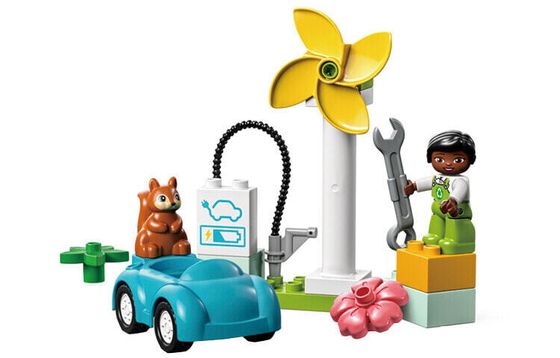 LEGO Wind Turbine And Electric Car Building Blocks 10985