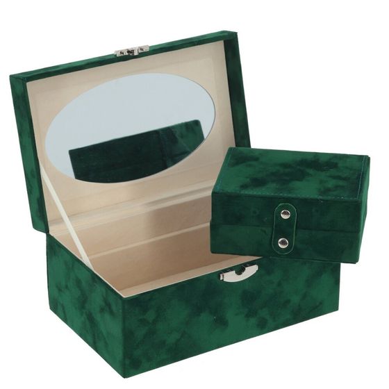 Шкатулка для украшений с дорожным футляром, Д24 Ш15 В11 см