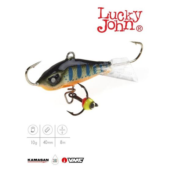 Балансир Lucky John BALTIC 4 + тройник, 4 см, цвет 103, блистер