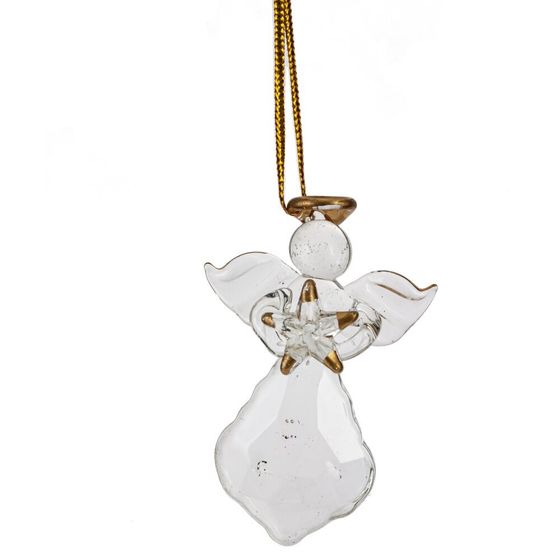 Набор из 12шт Украшение новогоднее "Ангел", L3 W3 H5 см