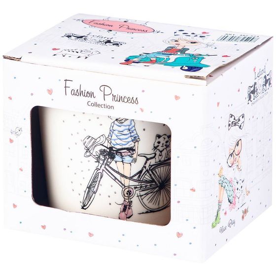 !09 КРУЖКА &quot;FASHION PRINCESS&quot; 350МЛ 12,5*9,2*9,5СМ