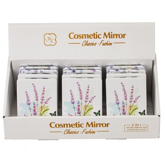 Зеркало карманное, Д6 Ш8,5 В1 см, 4в.