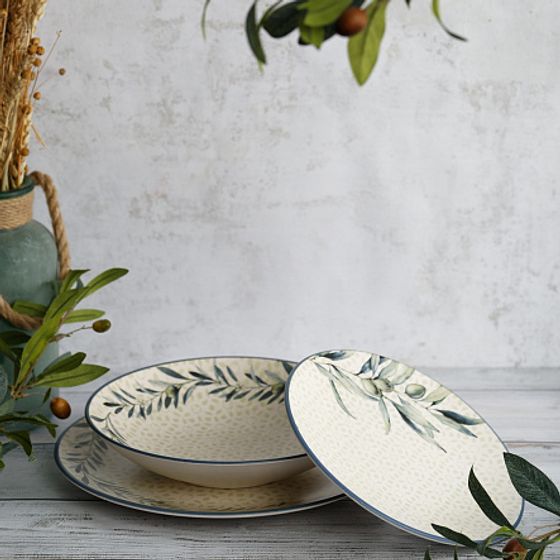 Тарелка обеденная OLIVE 25см