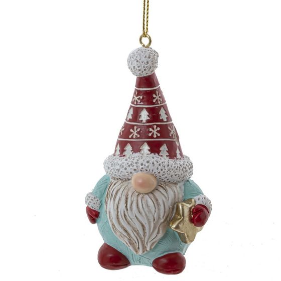 Фигурка декоративная подвесная &quot;Гном&quot;, L5 W4 H8 см, 3в.