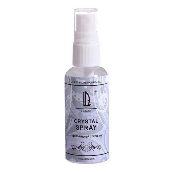 Лак стекловидный глянцевый (спрей) LUXART CrystalSpray, 50 мл, спиртовая основа, не липкий