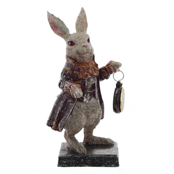 Фигурка декоративная &quot;Кролик&quot; с часами (LR44x1), L15 W15 H30 см
