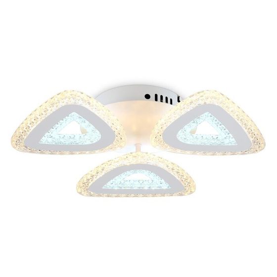 Светильник светодиодный потолочный с пультом Ambrella light, Original, FA4018, 3хLED, 62 Вт, 4650Lum, 3000-6400К, цвет белый