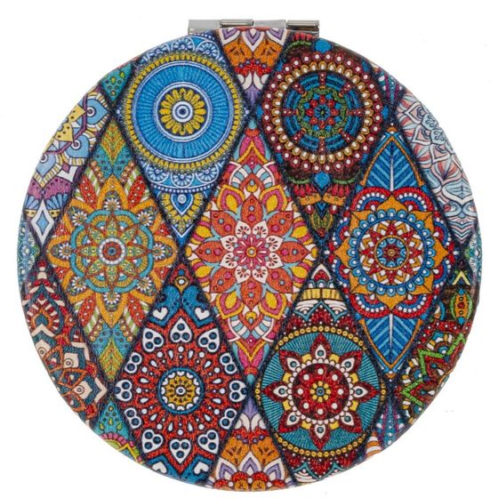 Зеркало карманное, Д7 Ш7 В1 см, 4в.