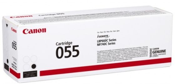 Тонер-картридж Canon CRG 055 BK для Canon MF746Cx/MF744Cdw/MF742Cdw/LBP664Cx/663Cdw, (2300стр.), черный (GR)