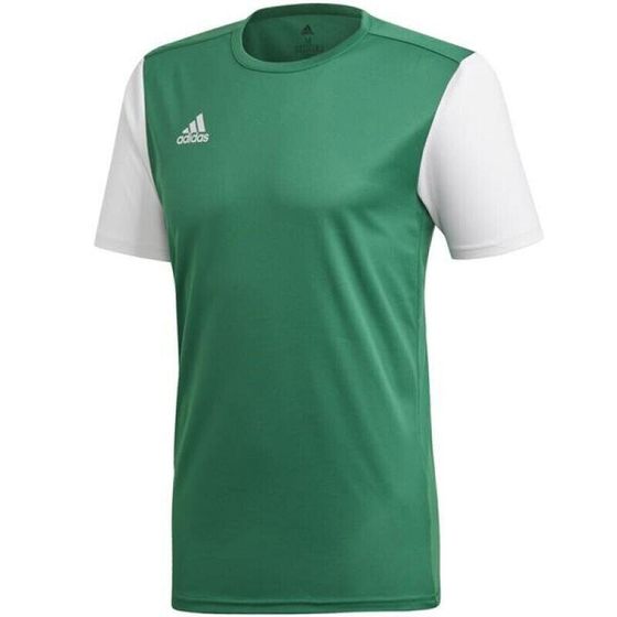 Мужская футболка спортивная зеленая с белыми рукавами Adidas Estro 19 JSY M DP3238 football jersey