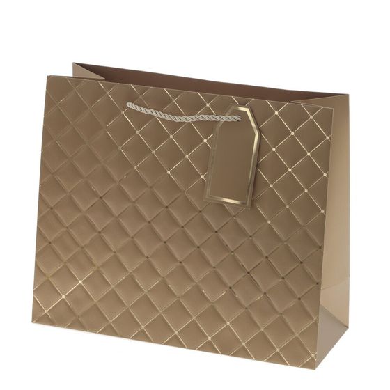 Пакет подарочный (бумага 210г/м2, блок 12шт), L31 W12 H26 см, 6в.