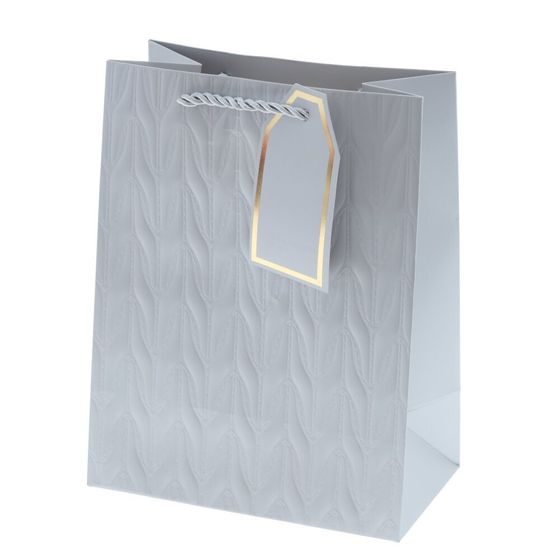 Пакет подарочный (бумага 210г/м2, блок 12шт), L18 W10 H23 см, 8в.