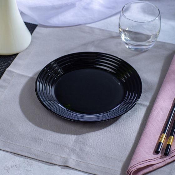 Столовый набор АРЕНА БЛЭК ЭНД УАЙТ 18 предметов