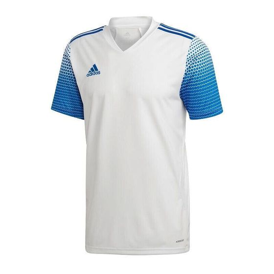 Мужская футболка спортивная белая синяя для футбола adidas Regista 20 M FI4558