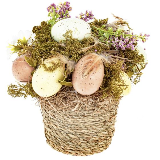 Цветочная композиция &quot;Пасхальная&quot;, Д15 Ш15 В16 см
