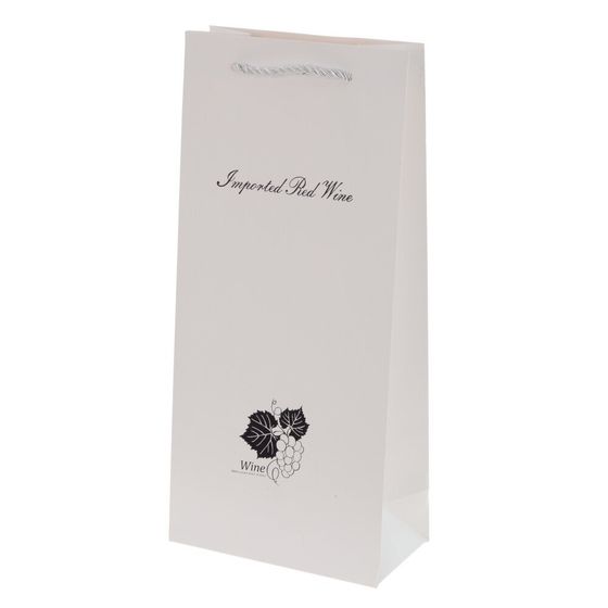 Пакет подарочный (бумага 210г/м2, блок 12шт), L16 W8,5 H35 см, 2в.