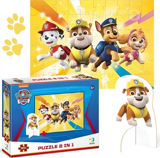 Dodo *****Puzzle 60el Paw Patrol z figurk.DOB5567 05567