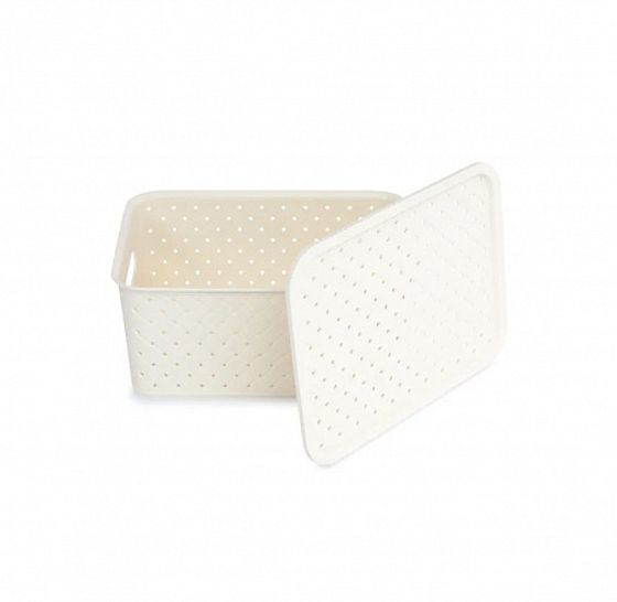 Корзинка БЕРЕСТА 3л 235х173х105мм слоновая кость