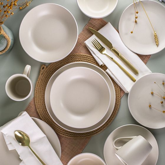 Тарелка суповая SCANDY MILK 20.5см