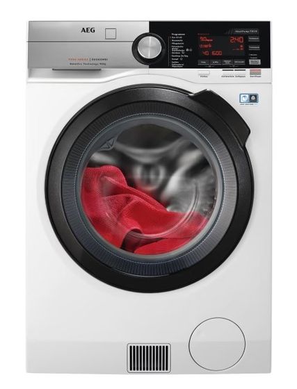 Стиральная машина AEG L9WEF80690 белый, стирка 9кг, сушка 6кг, 1600об/мин, инвертор, с паром, англ.панель