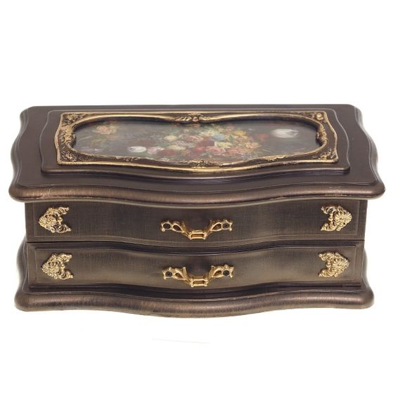 Шкатулка для украшений (музык.), L22 W12 H9 см