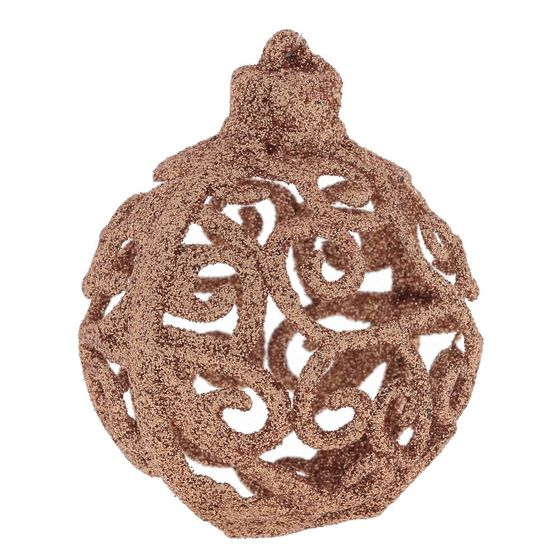 Набор из 3шт Украшение новогоднее &quot;Шар&quot;, D 8 см, L8 W8 H24 см