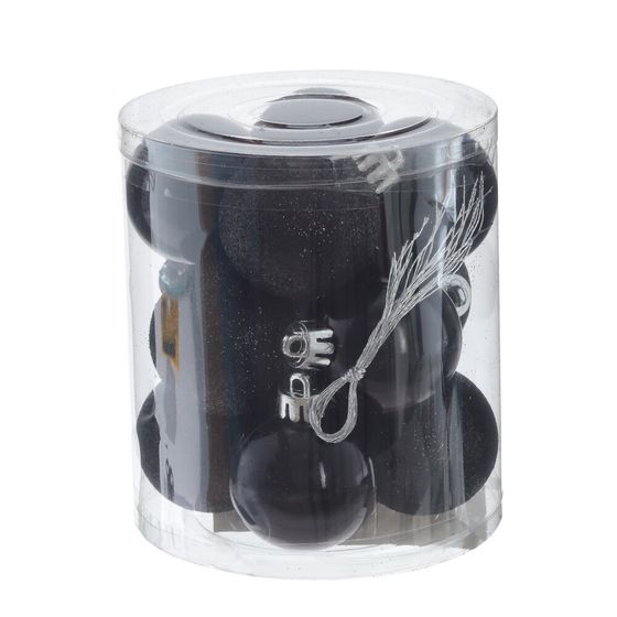 Набор из 12шт Украшение новогоднее "Шар", D 4 см, L9,5 W9,5 H10,5 см