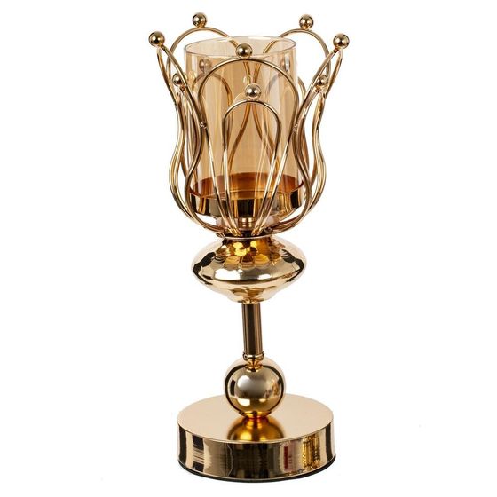 Подсвечник, L12,5 W12,5 H27,5 см