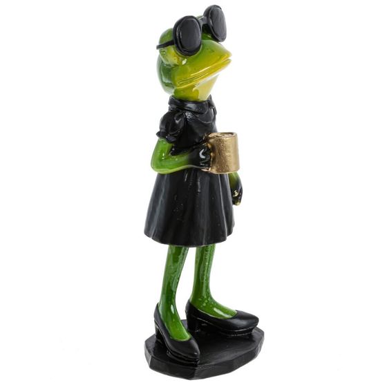 Фигурка декоративная "Лягушка", L7 W5 H16 см