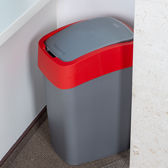Контейнер для мусора FLIP BIN 10л красный