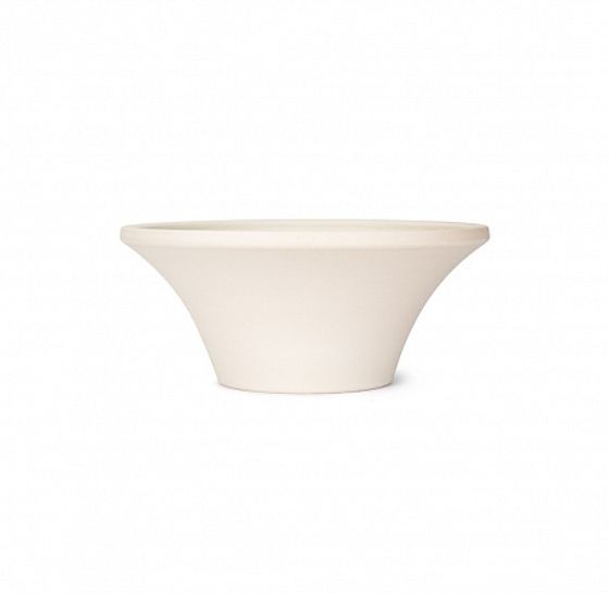 Свеча садовая в терракотовом блюде ПЫЛЬНАЯ РОЗА 9ч