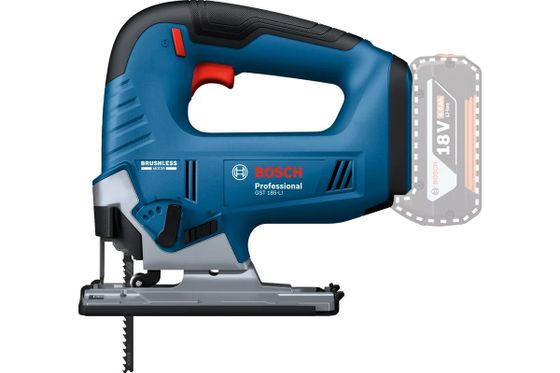 Лобзик аккумуляторный Bosch GST 185-LI Соло 18В ход птлки:26мм 3500ход/мин без АКБ и ЗУ