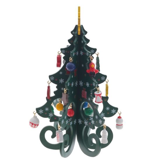 Фигурка декоративная &quot;Ёлка&quot;, L14 W1,5 H18,5 см, 3в.