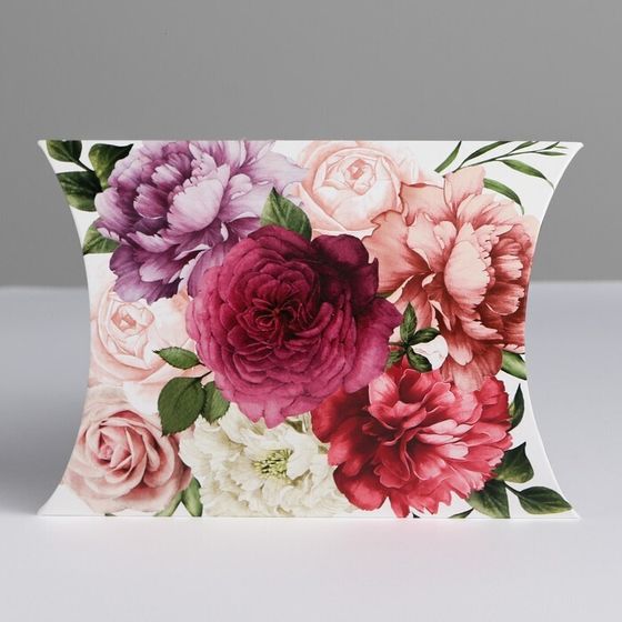 !Коробка складная фигурная 5 штук «Цветочная нежность», 11 × 8 × 2 см