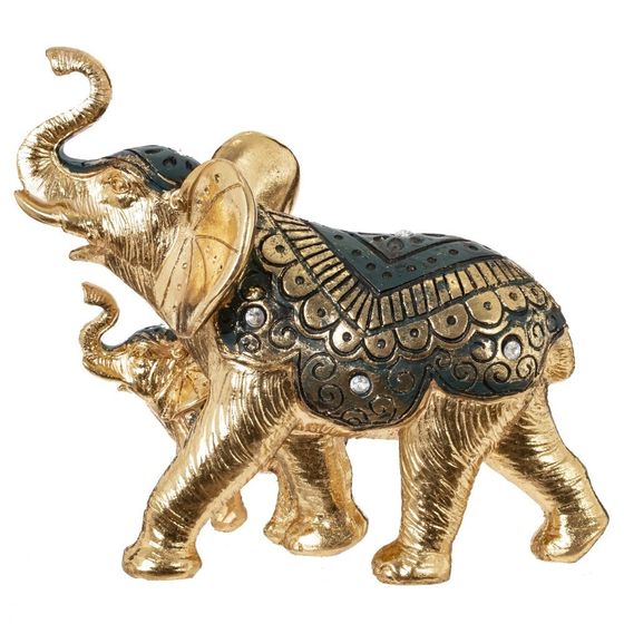 Фигурка декоративная "Слоны", L19 W12 H17 см