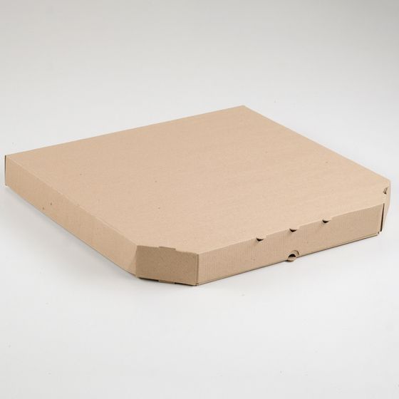 Упаковка для пиццы, бурая, 42 х 42 х 4,5 см