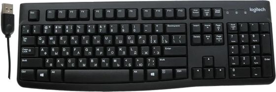 Клавиатура Logitech K120 ANSI проводная черный (920-002583)