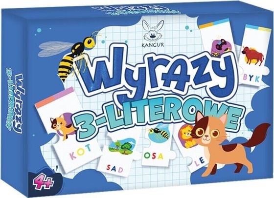 Kangur Wyrazy 3-literowe Puzzle 40575