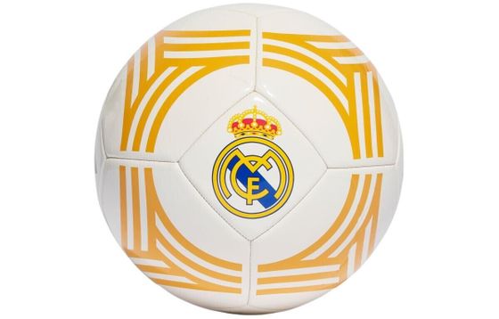 Футбольный мяч Adidas Size 5 Soccer PU Hand-Stitched Unisex White Yellow