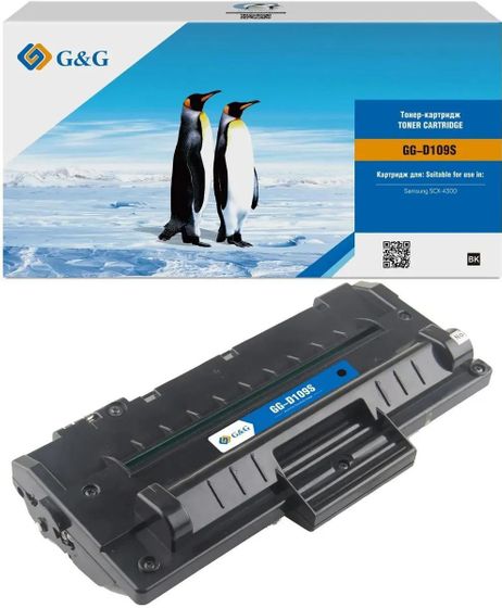 Картридж лазерный G&amp;G GG-D109S черный (2000стр.) для Samsung SCX-4300